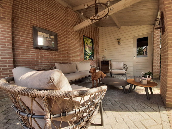 VDG Julia stoel bank loungeset - 5-delig - antraciet