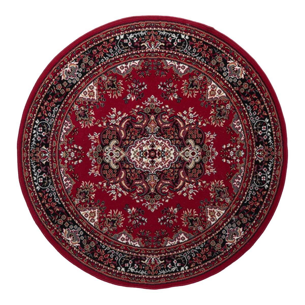 Interieur05 Rond Vintage vloerkleed Nain Perzisch Rood - 235 x 235 cm