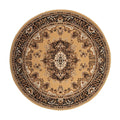 Interieur05 Vintage Vloerkleed Bruin Rond - Perzisch - Retro - Nain