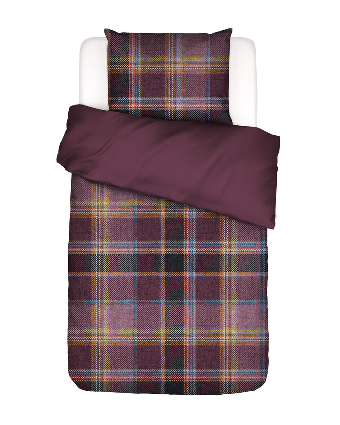Essenza Meau Dekbedovertrek 140 x 200|220 cm - Mauve Wine