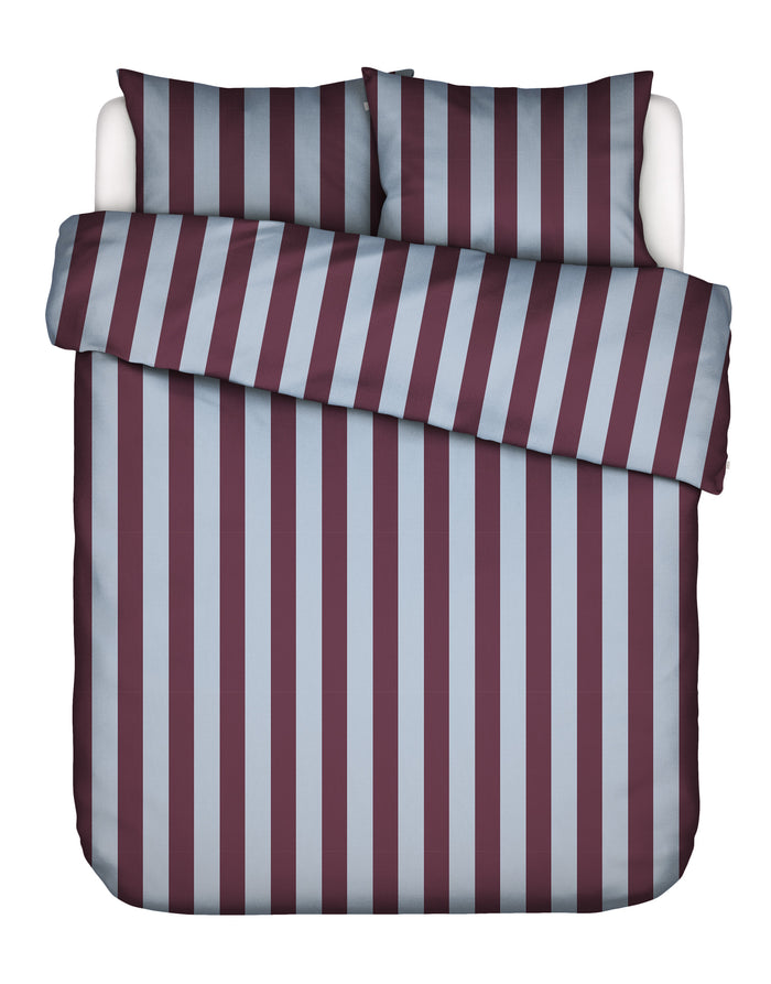 Essenza Minte Stripe Dekbedovertrek 240 x 220|220 cm - Mauve|Blue