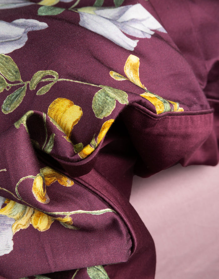 Essenza Augustina Dekbedovertrek 240 x 220|220 cm - Mauve Wine
