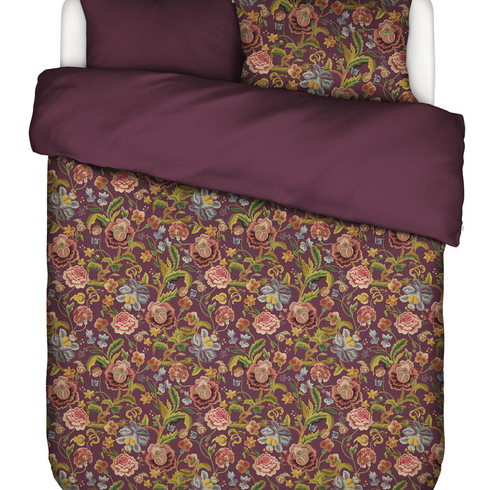 Essenza Rosanella Dekbedovertrek 200 x 200|220 cm - Mauve Wine