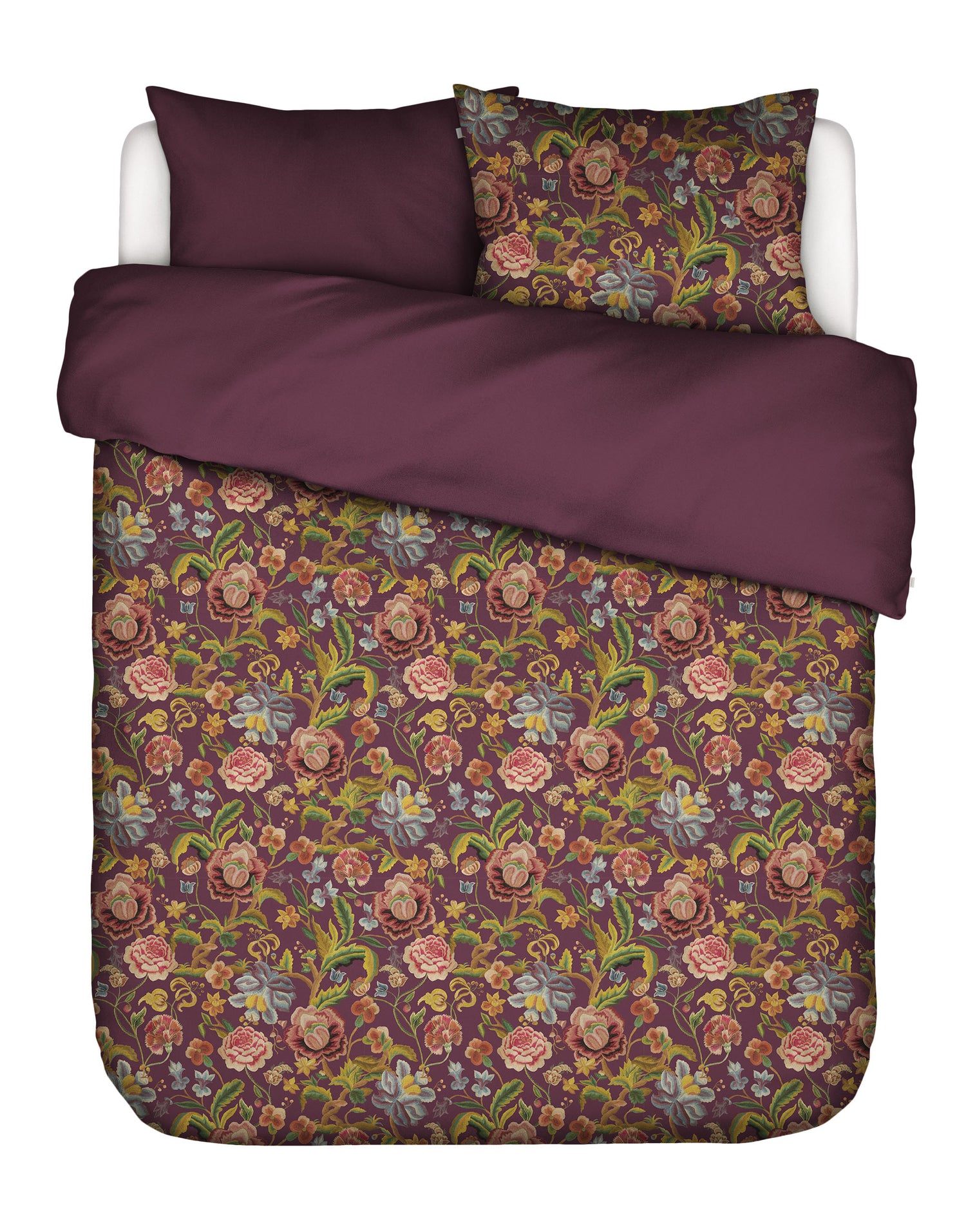 Essenza Rosanella Dekbedovertrek 200 x 200|220 cm - Mauve Wine