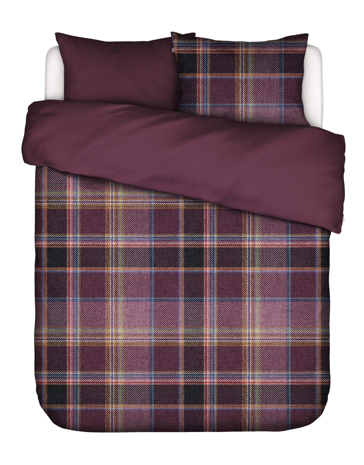Essenza Meau Dekbedovertrek 240 x 220|220 cm - Mauve Wine