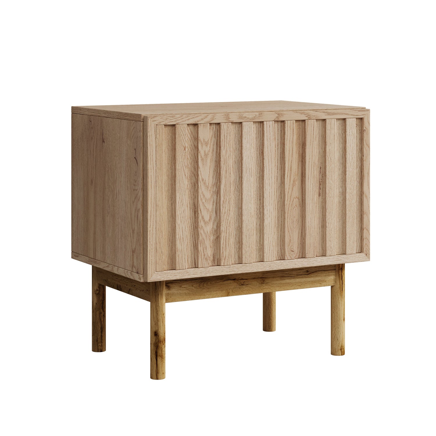 Meubella - Nachtkastje Storm - Eiken - 53 cm