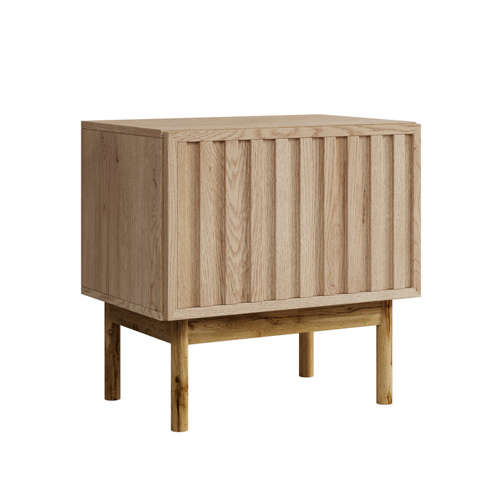 Meubella - Nachtkastje Storm - Eiken - 53 cm