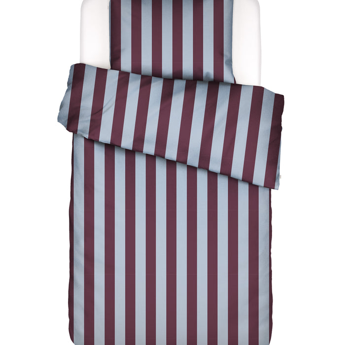 Essenza Minte Stripe Dekbedovertrek 140 x 200|220 cm - Mauve|Blue
