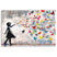Reinders - Balloon Girl Bright - Glasschilderij 116x78 cm - Bont