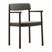 Normann Copenhagen Timb Eetkamerstoel met Armleuning - Textiel - Donkergrijs / Bruin