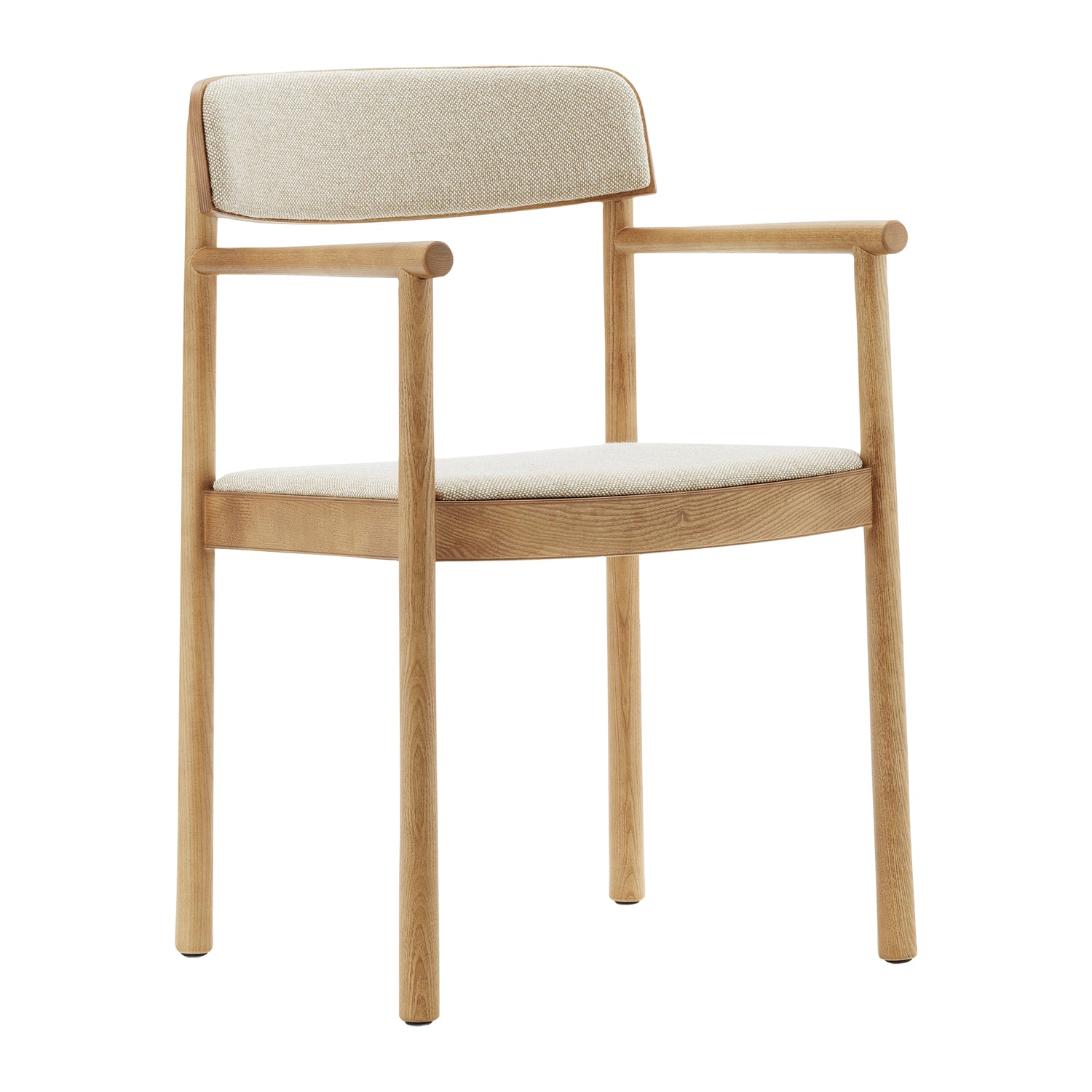 Normann Copenhagen Timb Eetkamerstoel met Armleuning - Textiel - Beige / Tan