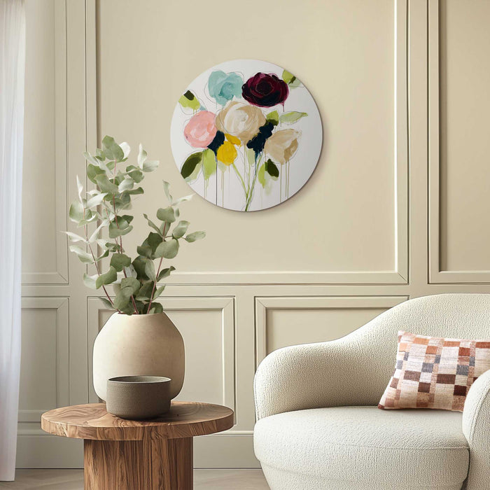 Reinders - Herfstboeket I - Glasschilderij Ø 50 cm - Bont