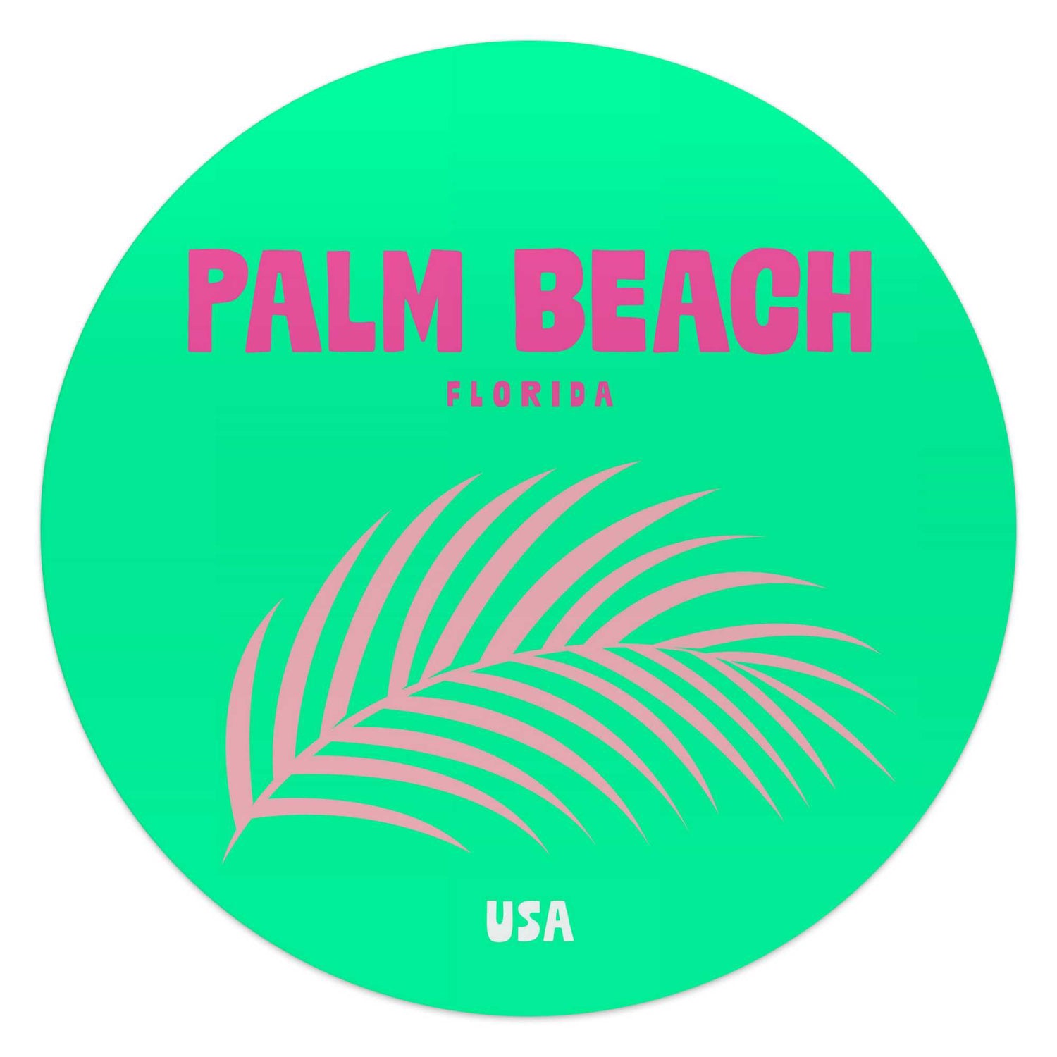 Reinders - Florida - Glasschilderij Ø 50 cm - Groen