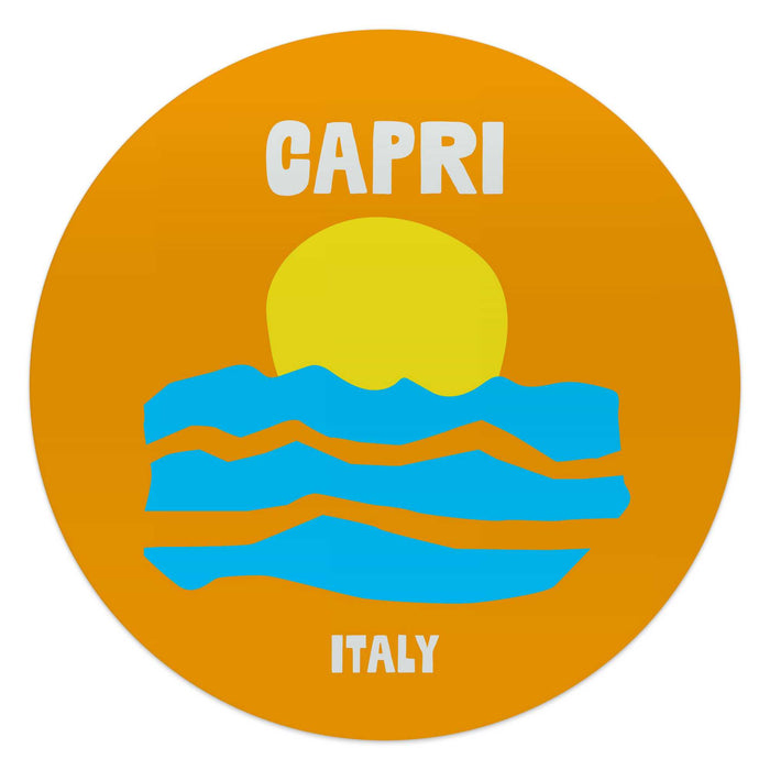 Reinders - Capri - Glasschilderij Ø 50 cm - Oranje