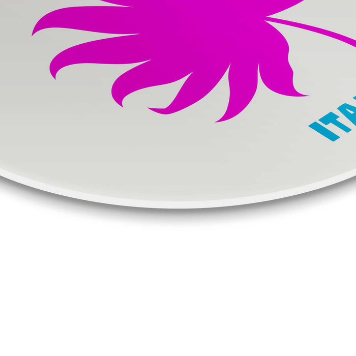 Reinders - Sardinië - Glasschilderij Ø 50 cm - Roze