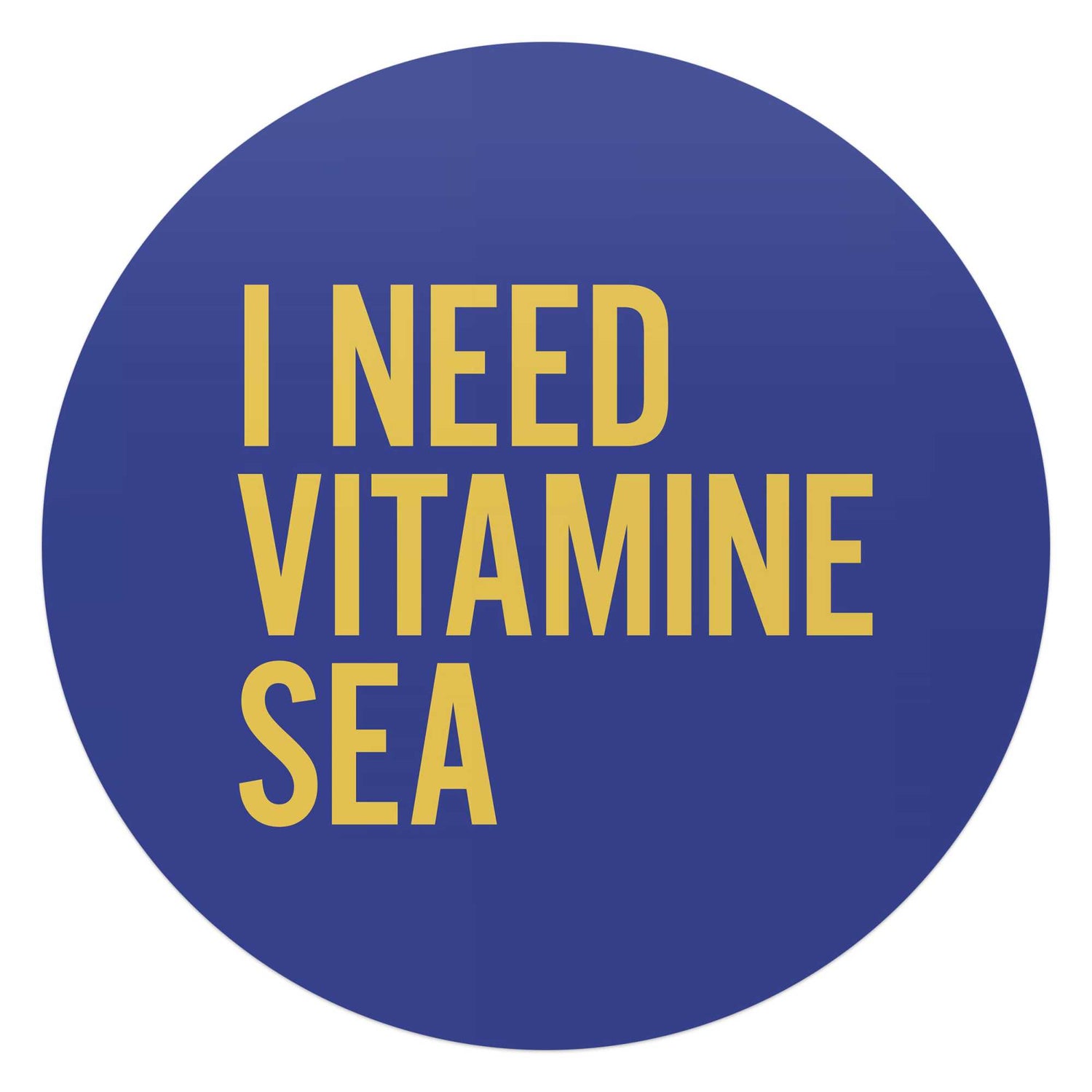 Reinders - Vitamin Sea - Glasschilderij Ø 70 cm - Blauw