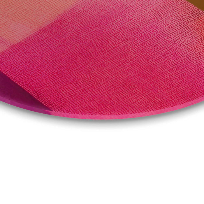 Reinders - Roze tinten I - Glasschilderij Ø 70 cm - Roze