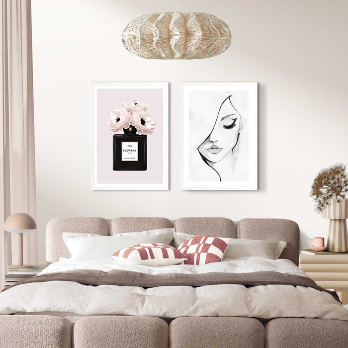 Reinders - Vrouwelijke schoonheid - Schilderijen set 50x70 cm - Wit