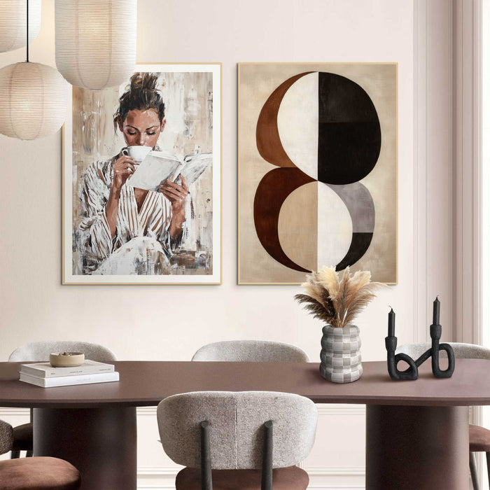 Reinders - Ontspannen - Schilderijen set 50x70 cm - Beige