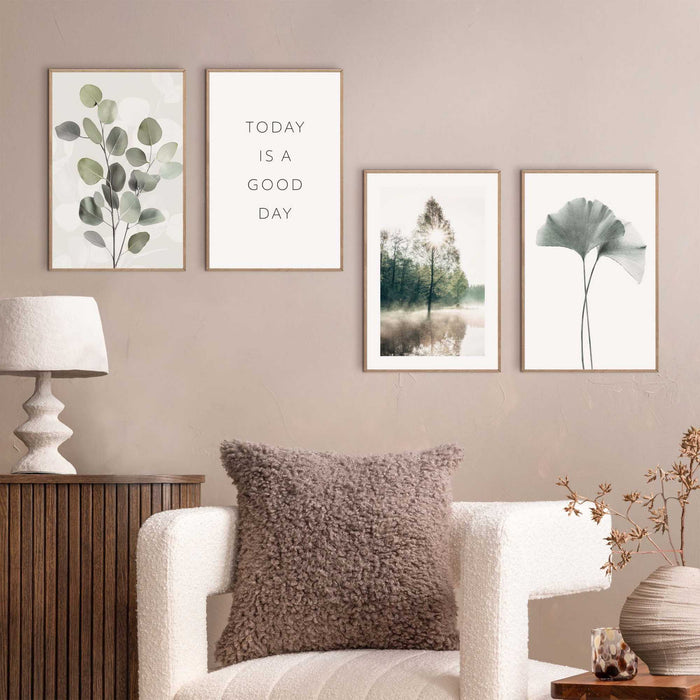 Reinders - Stil geluk - Wanddecoratieset  20x30 cm - Groen