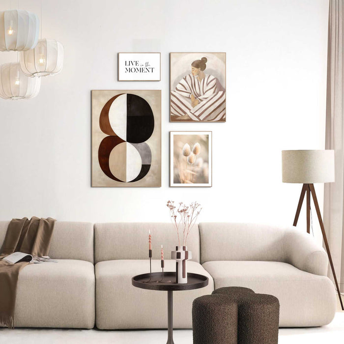 Reinders - In het moment - Wanddecoratieset in verschillende formaten 50x70 cm - Bruin