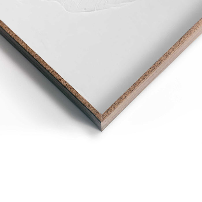 Reinders - Minimalistische bladeren - Abstracte wanddecoratie set met structuur 30x40 cm - Wit