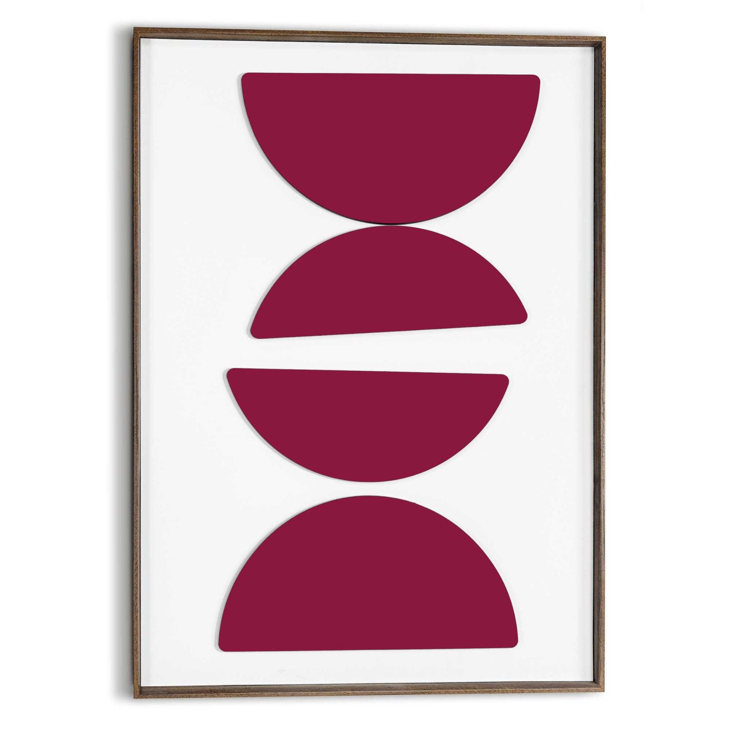 Reinders - Halfs - burgundy - Schilderij 3D Art 50x70 cm - Rood