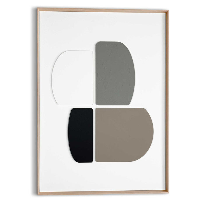 Reinders - Sculpted Silence - Schilderij 3D Art 70 x 50 cm - Beige