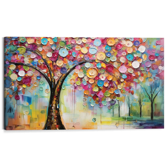 Reinders - Life Tree - colourful - Schilderij 118x70 cm - Bont
