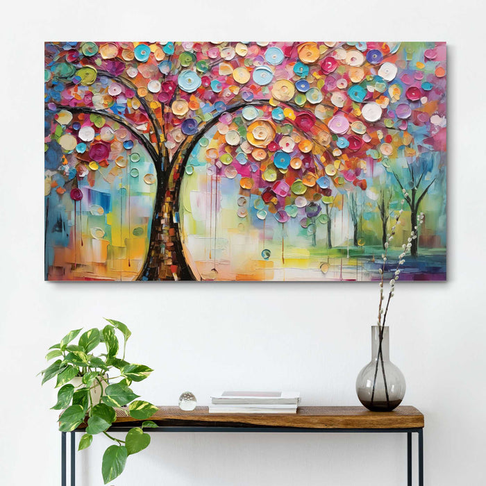 Reinders - Life Tree - colourful - Schilderij 118x70 cm - Bont