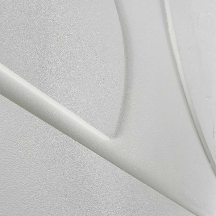 Reinders - Saturn - Relief Art Schilderij 100 x 70 cm - Wit/Walnoot