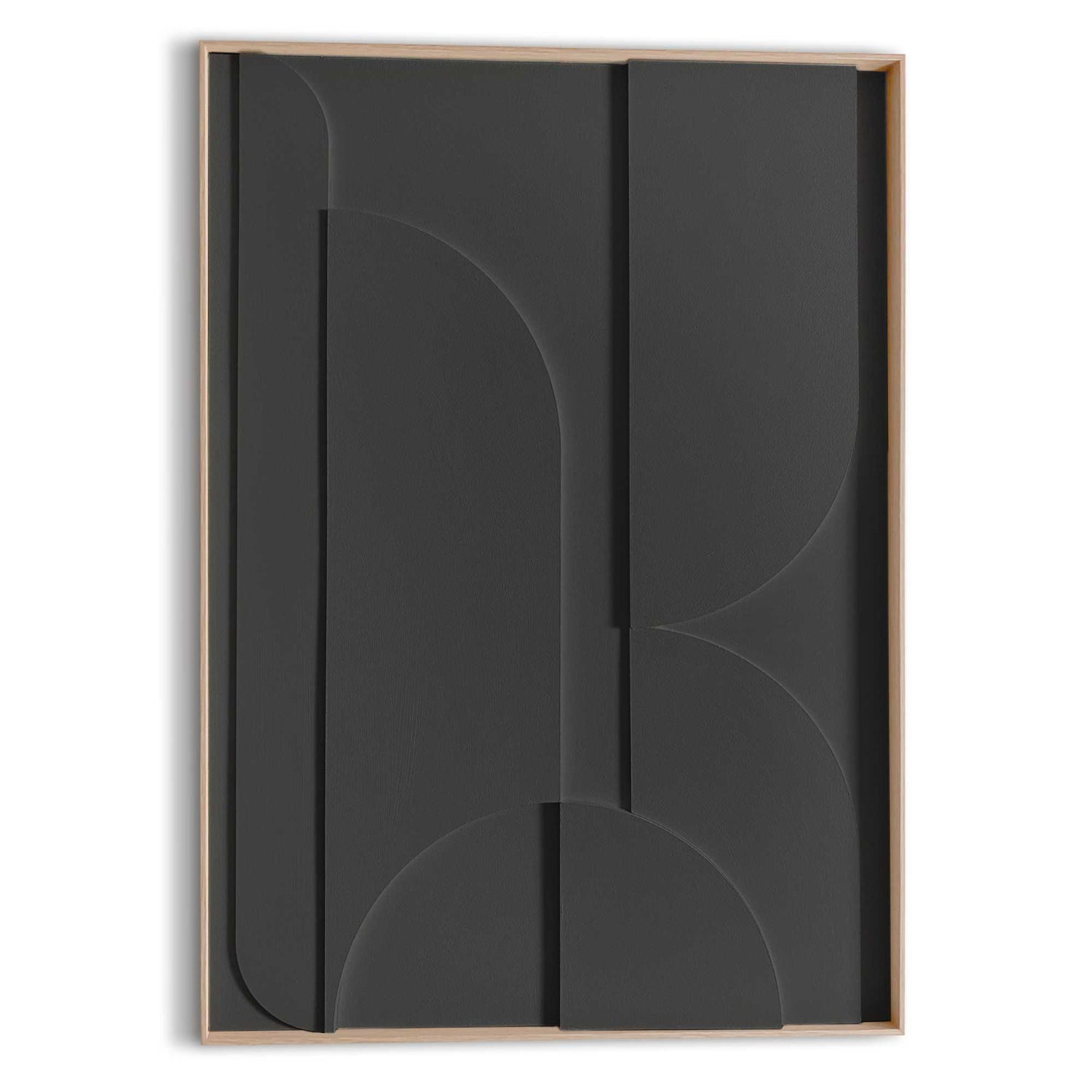 Reinders - Puzzeled Relief Art Schilderij - 70 x 50 cm - Charcoal