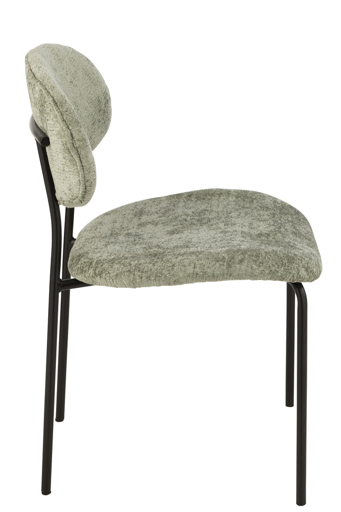 J-Line stoel - textiel|metaal - muntgroen