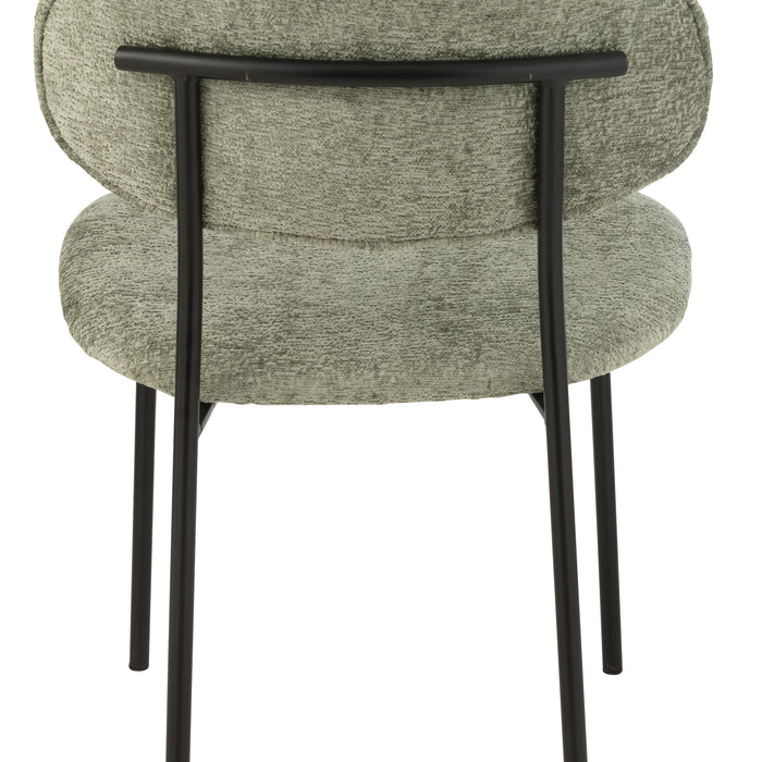 J-Line stoel - textiel|metaal - muntgroen