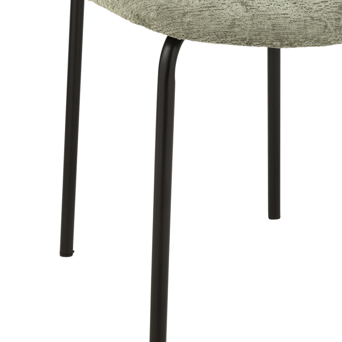 J-Line stoel - textiel|metaal - muntgroen