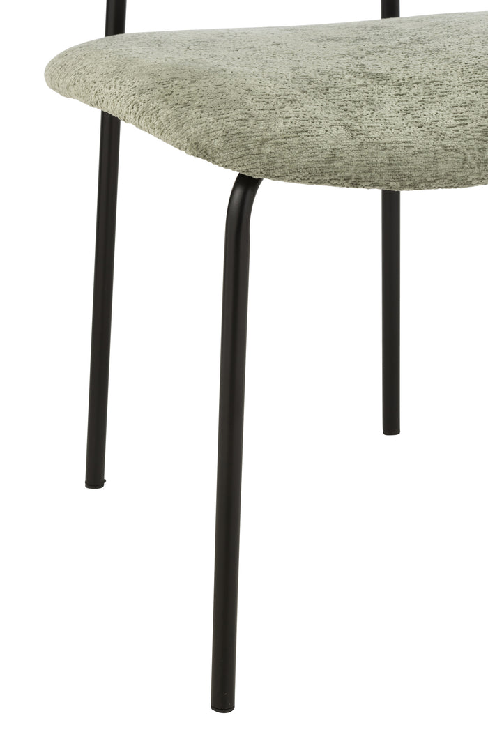 J-Line stoel - textiel|metaal - muntgroen