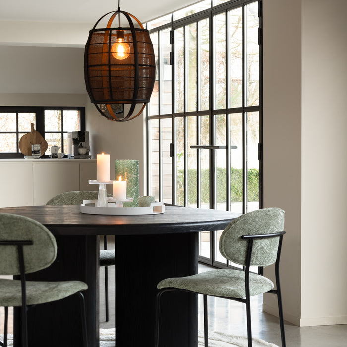 J-Line stoel - textiel|metaal - muntgroen