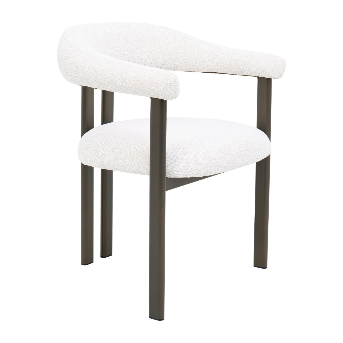 DÉJA Living - Eetkamerstoel - Stof - Beige|Brons - Odense - Set van 2