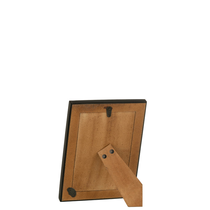 J-Line fotolijst Rechthoek Lijnen - kunststof - zwart|wit -