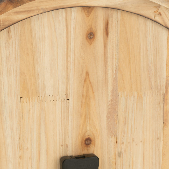 J-Line klok Grand Hotel - hout - naturel - small - Ø 58 cm