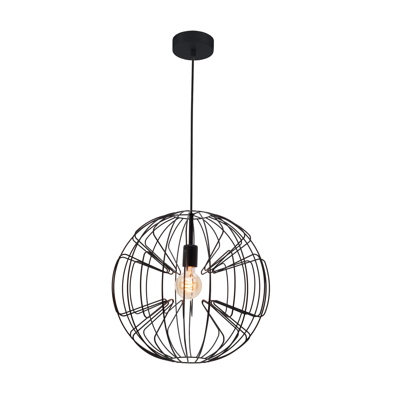 EGLO Okinzuri 1 Hanglamp - E27 - Ø 45 cm - Zwart