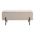 House Nordic - Opbergbank Beige Stof - 95x37x46cm - Watford