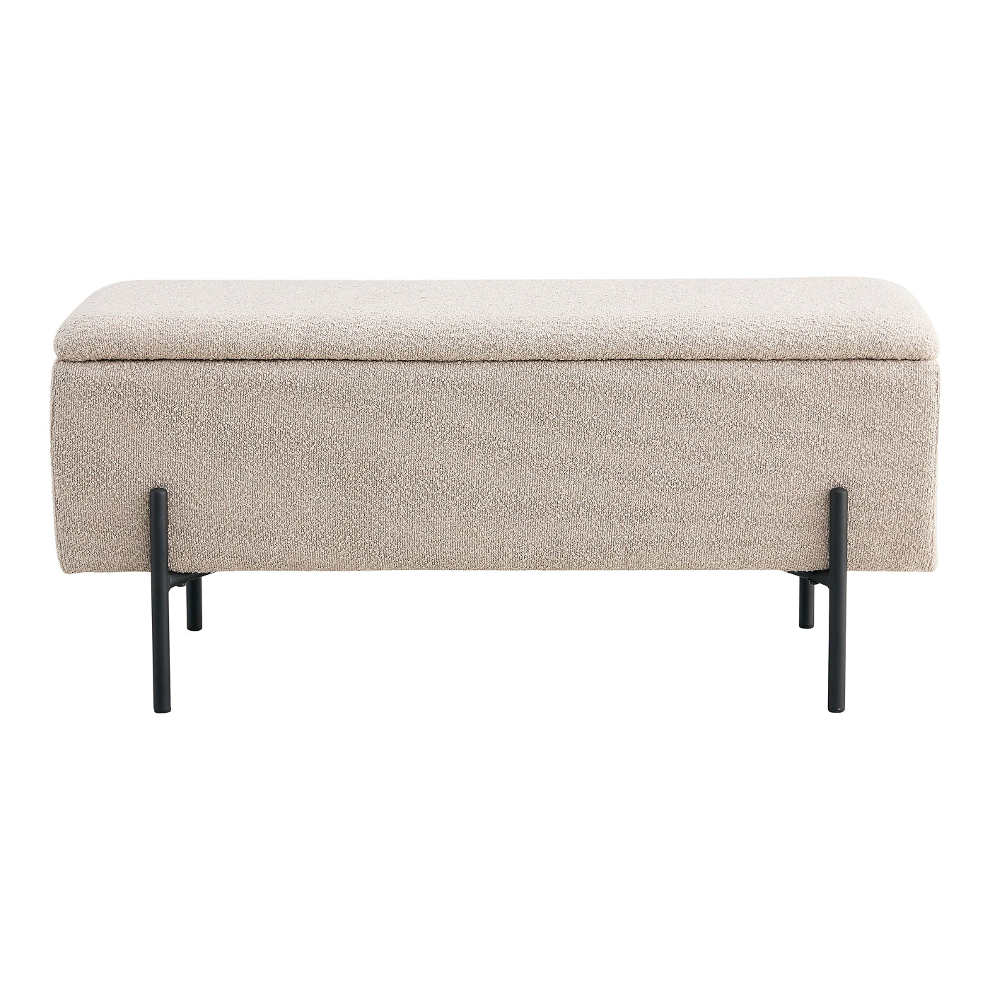 House Nordic - Opbergbank Beige Stof - 95x37x46cm - Watford