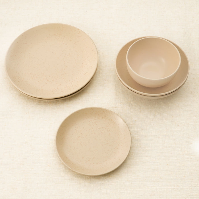 by fonQ  Pebbled Serviesset 24-delig - Earthy Beige