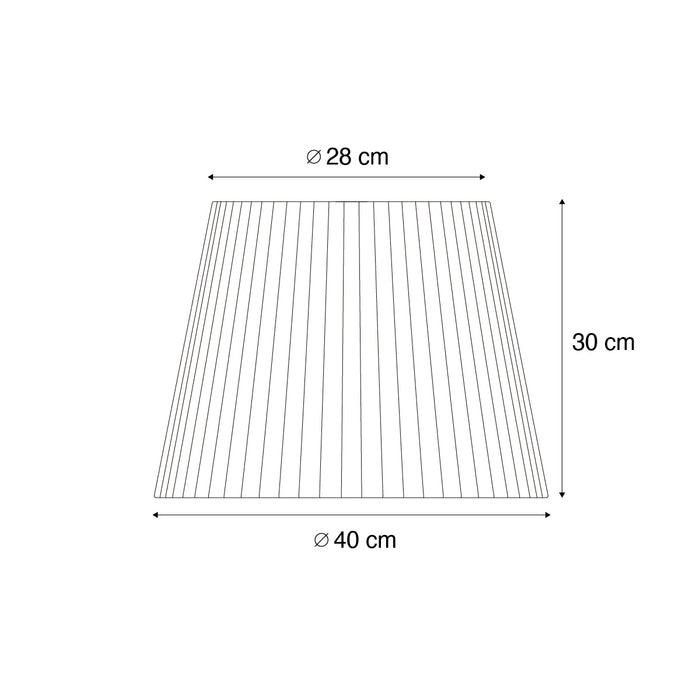 QAZQA Buiten lampenkap met beige touw IP54 40|28|30 - Jayla