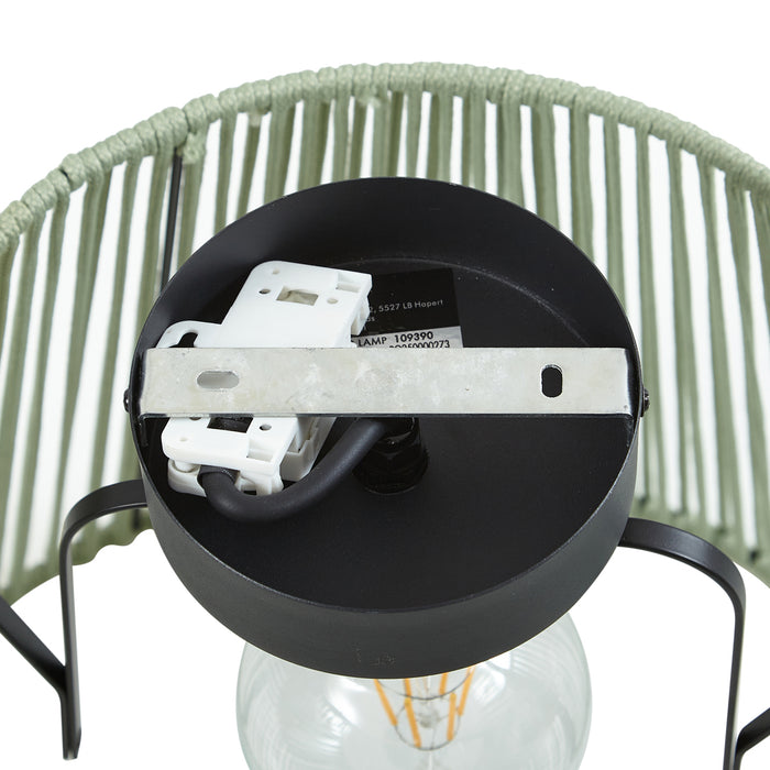 QAZQA Japandi buiten plafondlamp met groen touw IP54 - Jayla