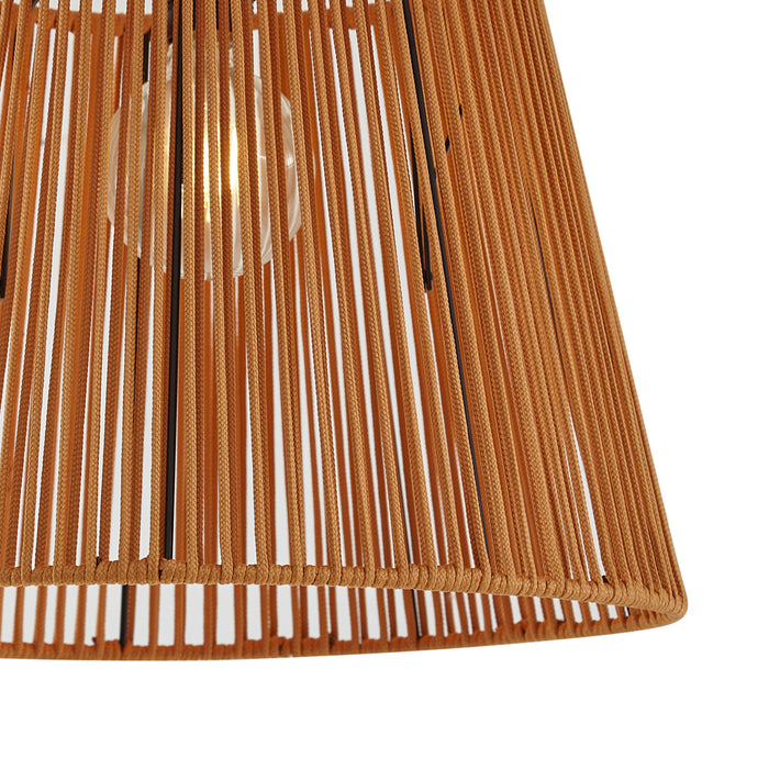 QAZQA Japandi buiten plafondlamp met oranje touw IP54 - Jayla