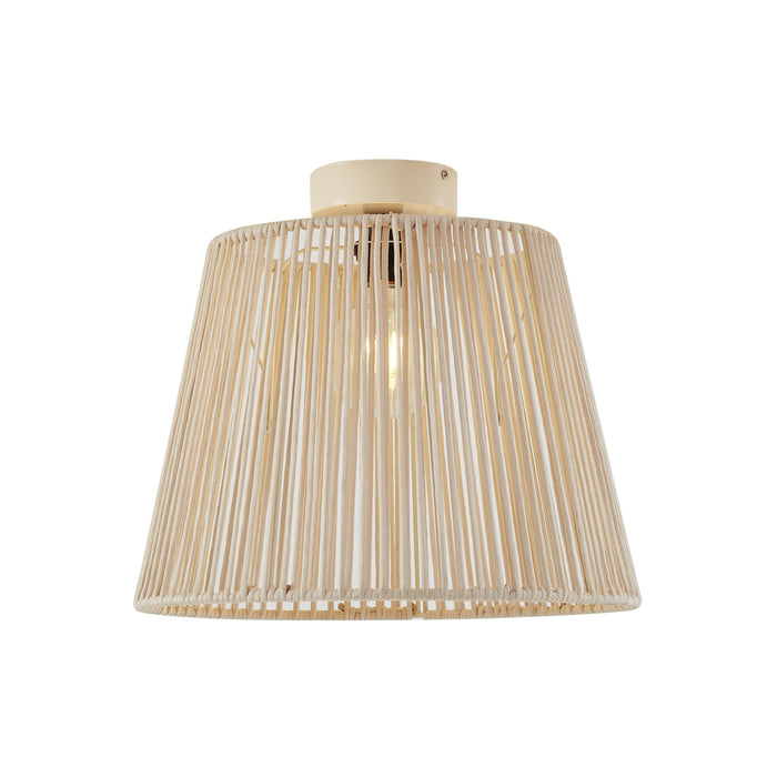 QAZQA Japandi buiten plafondlamp met beige touw IP54 - Jayla