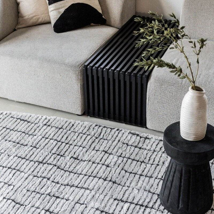 Interieur05 Vloerkleed Rectangle Edge Creme wit|Zwart - 200 x 290 cm