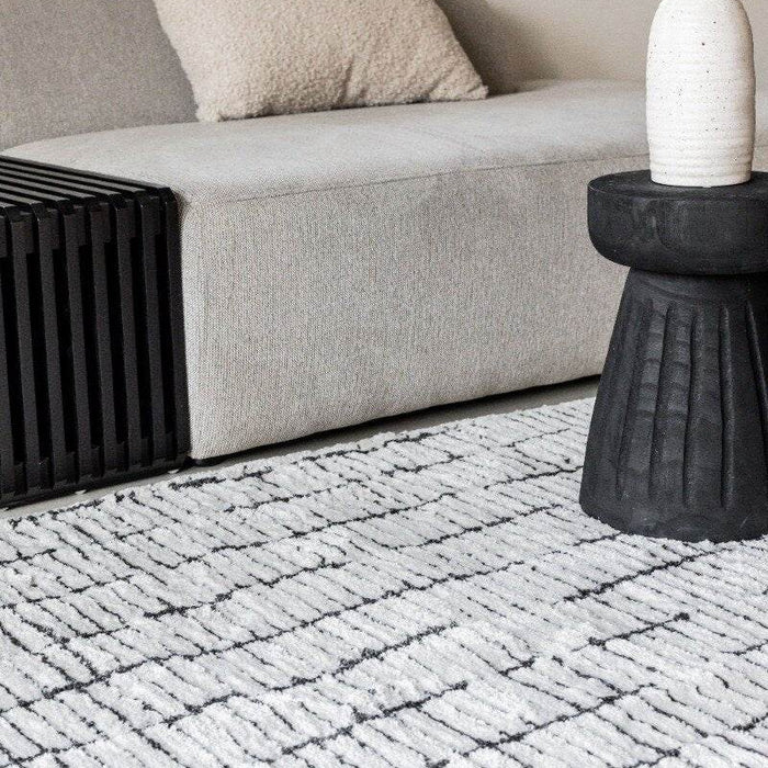 Interieur05 Vloerkleed Rectangle Edge Creme wit|Zwart - 200 x 290 cm